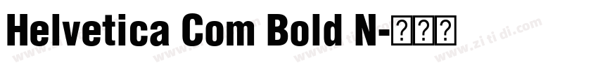 Helvetica Com Bold N字体转换